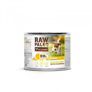 RAW PALEO DOG PUPPY TURKEY COD konservi kucēniem Tītars, menca 200g